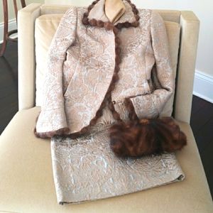 🔥HP🔥NWOT Quadrille Couture 3 piece silk skirt set, Sz 6/8